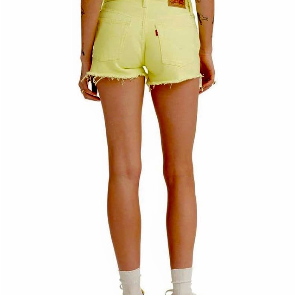 Levi's 501 Women's Yellow Denim Shorts